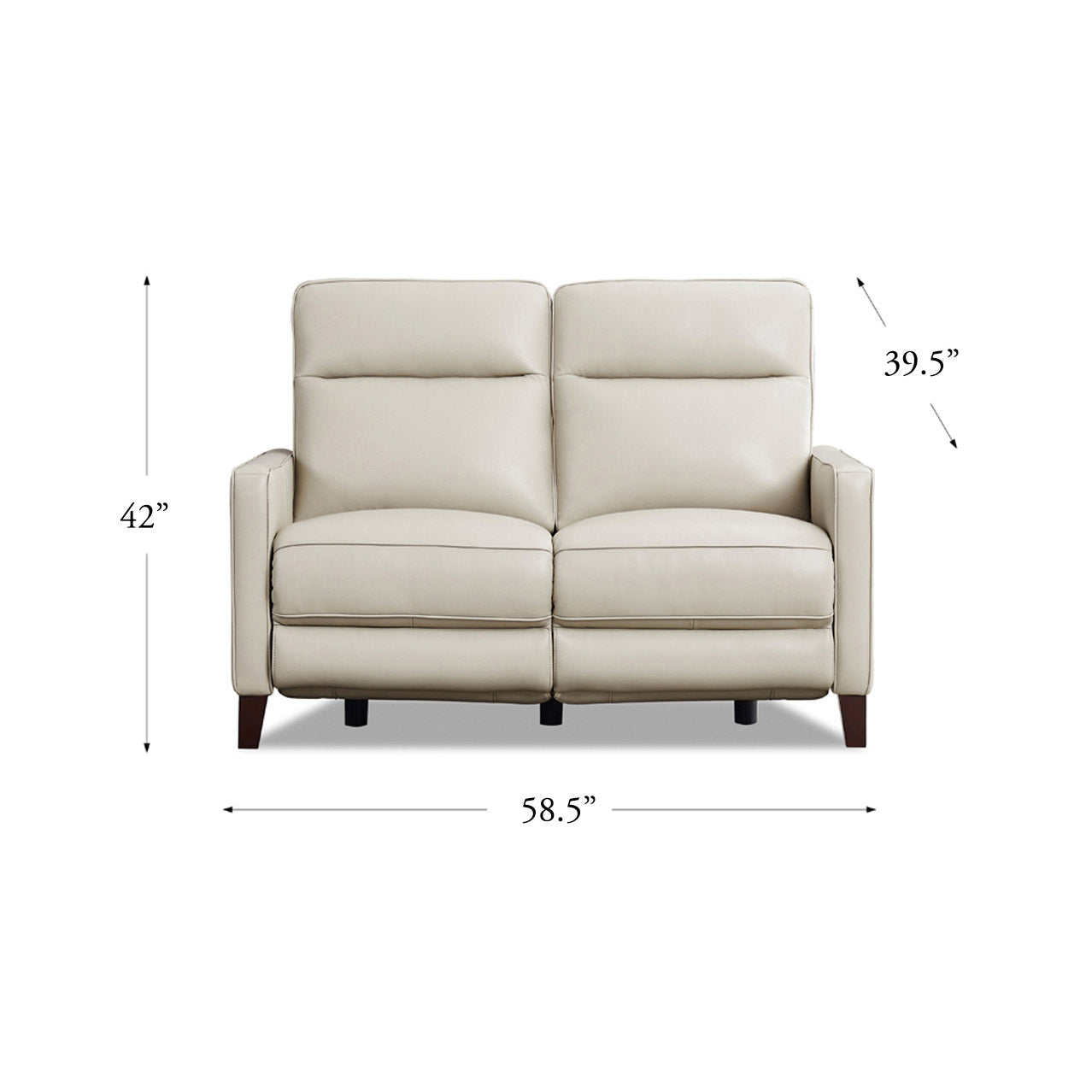 Matthews Power Headrest Top Grain Leather Power Reclining Collection
