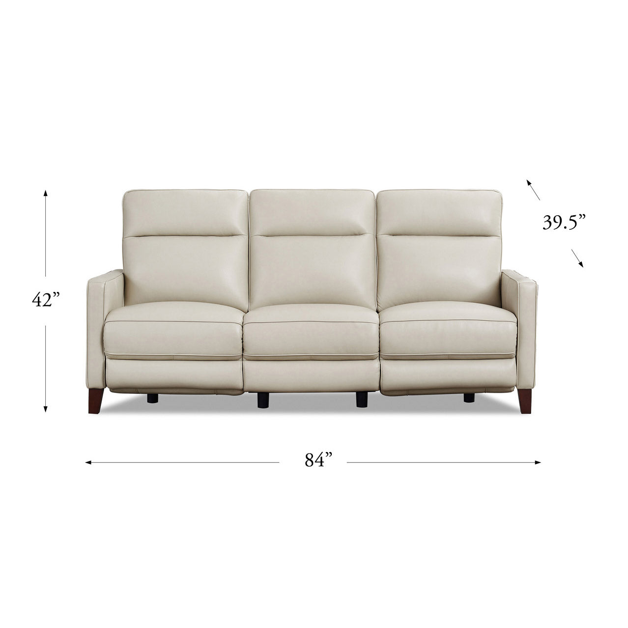 Matthews Power Headrest Top Grain Leather Power Reclining Collection