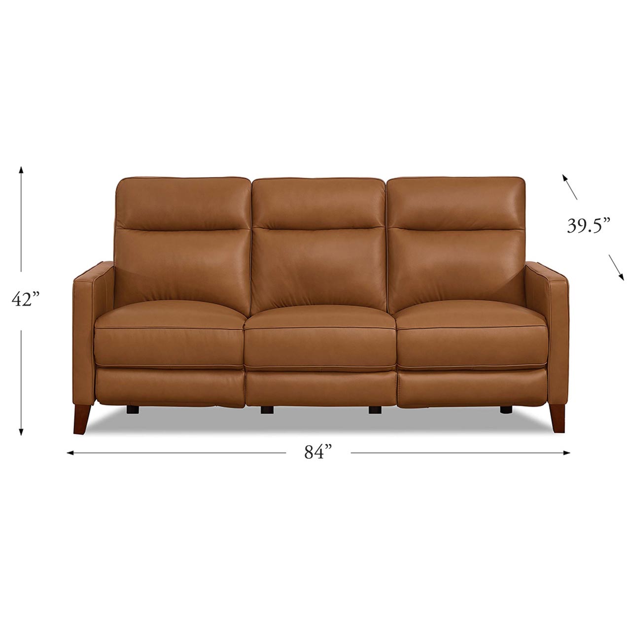 Matthews Power Headrest Top Grain Leather Power Reclining Collection
