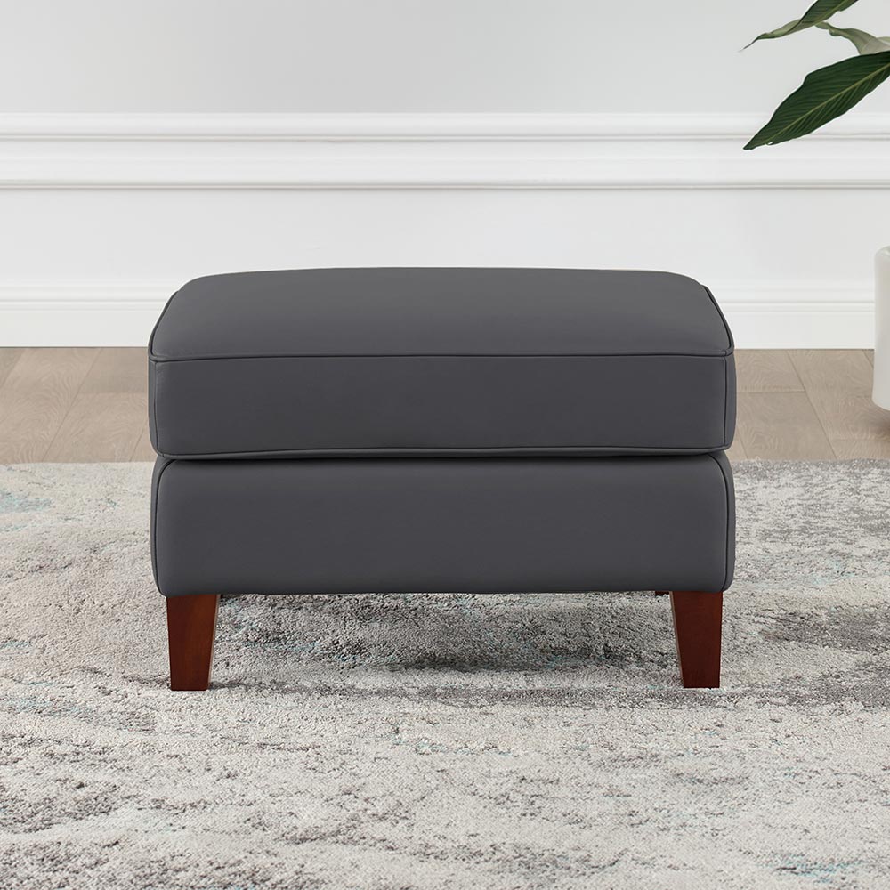 West Park Top Grain Leather Modern Sofa Collection