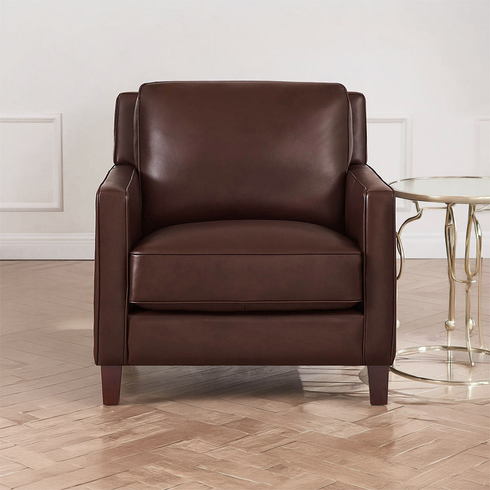 West Park Top Grain Leather Modern Sofa Collection
