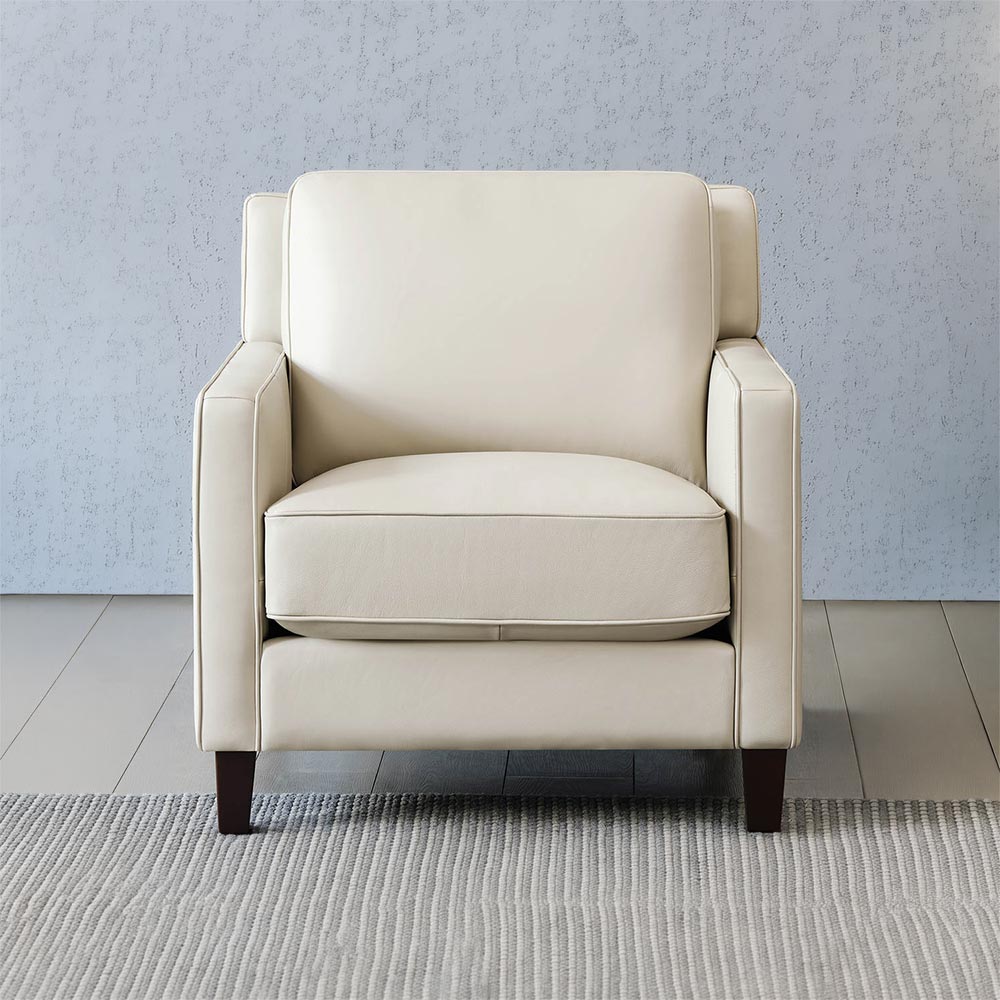 West Park Top Grain Leather Modern Sofa Collection