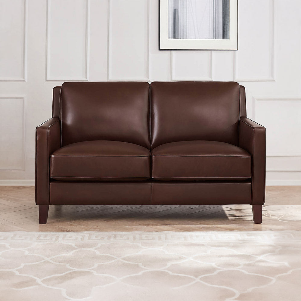 West Park Top Grain Leather Modern Sofa Collection