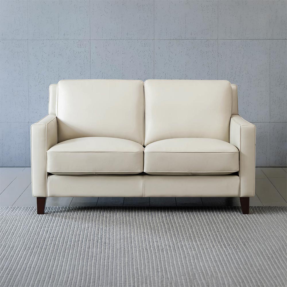 West Park Top Grain Leather Modern Sofa Collection