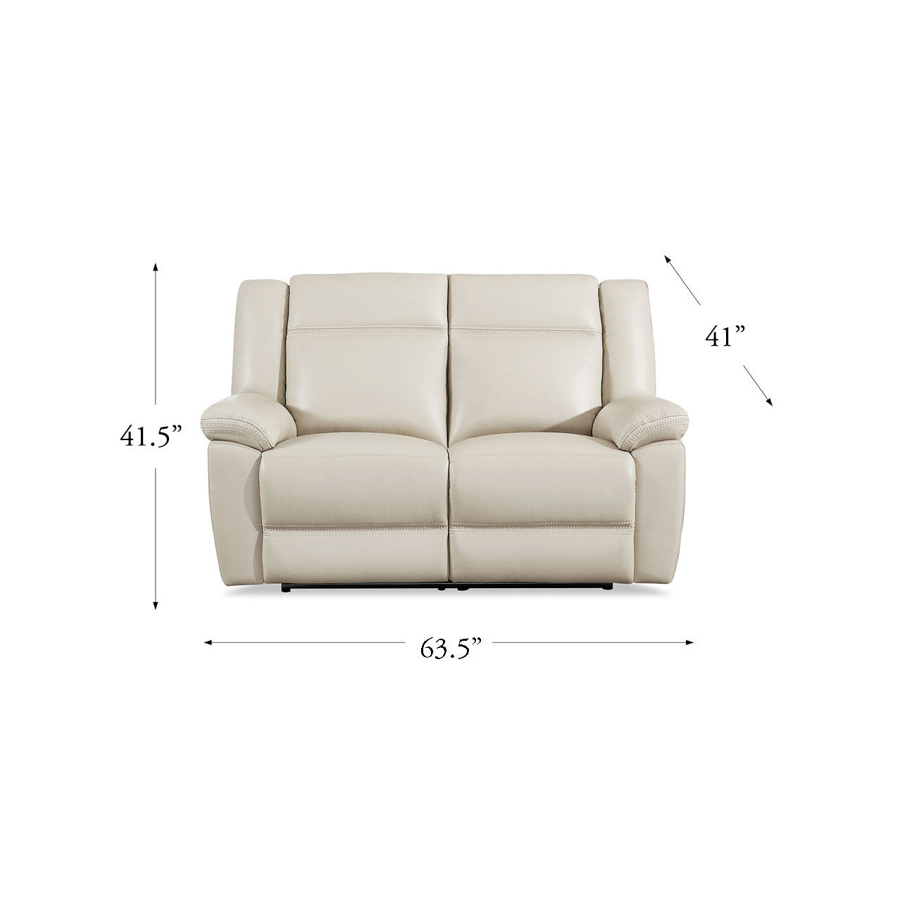 Perry Power Headrest Top Grain Leather Zero Gravity Power Reclining Sofa Collection