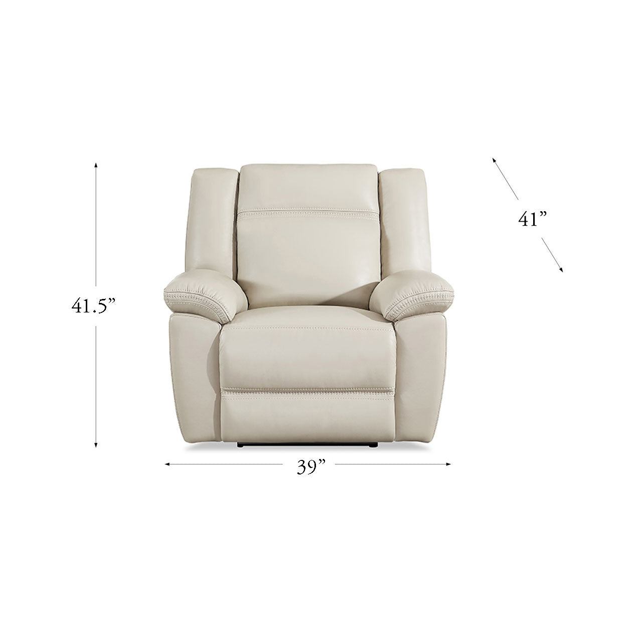 Perry Power Headrest Top Grain Leather Zero Gravity Power Reclining Sofa Collection