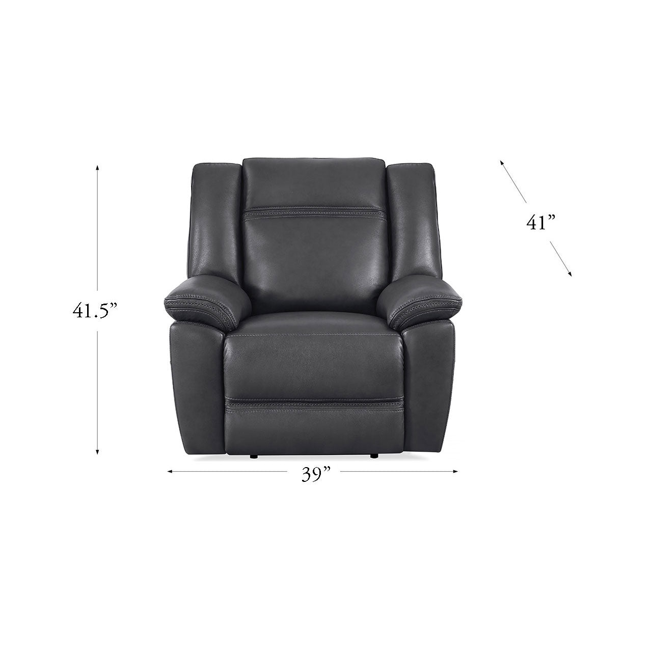 Perry Power Headrest Top Grain Leather Zero Gravity Power Reclining Sofa Collection