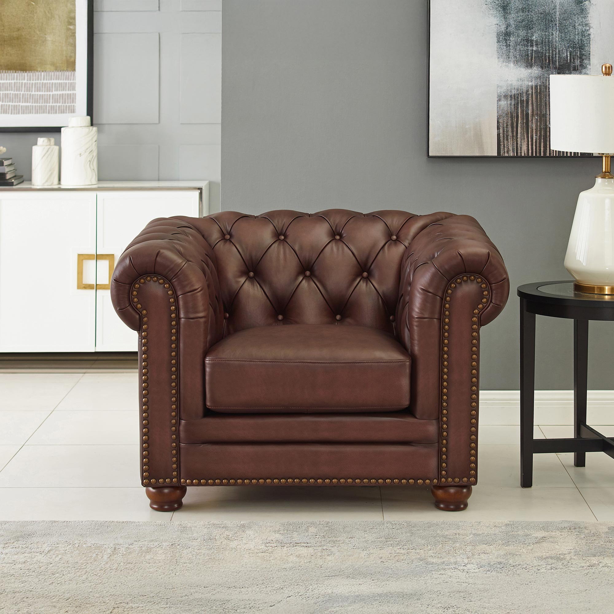 Allington Top Grain Leather Sofa Collection