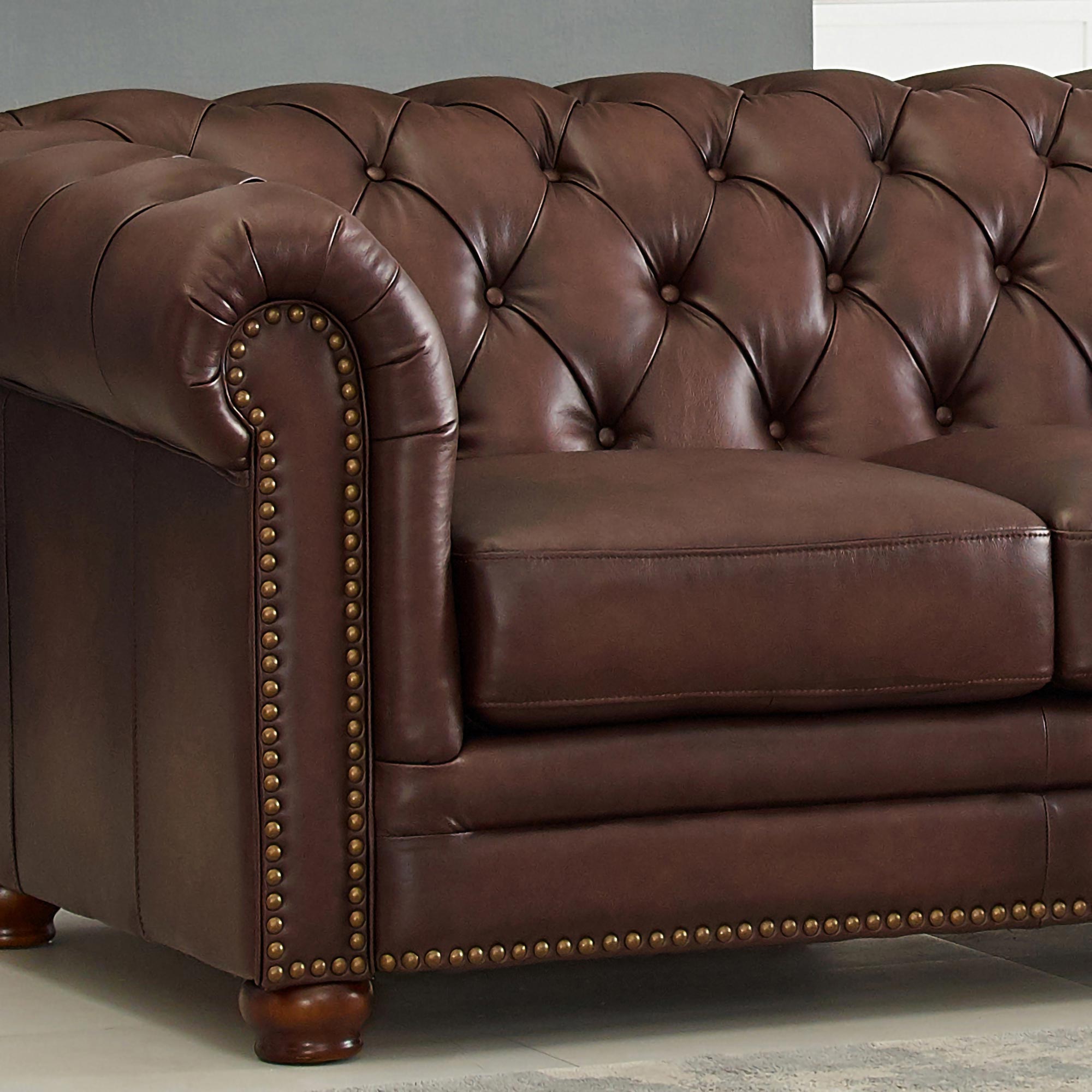 Allington Top Grain Leather Sofa Collection