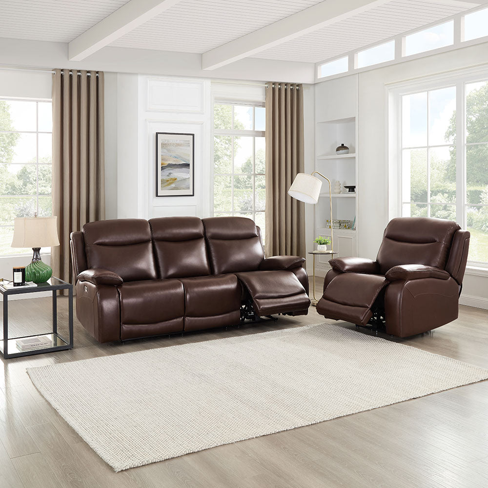 Jackson Top Grain Leather Zero Gravity Power Reclining Sofa Collection with Power Headrests
