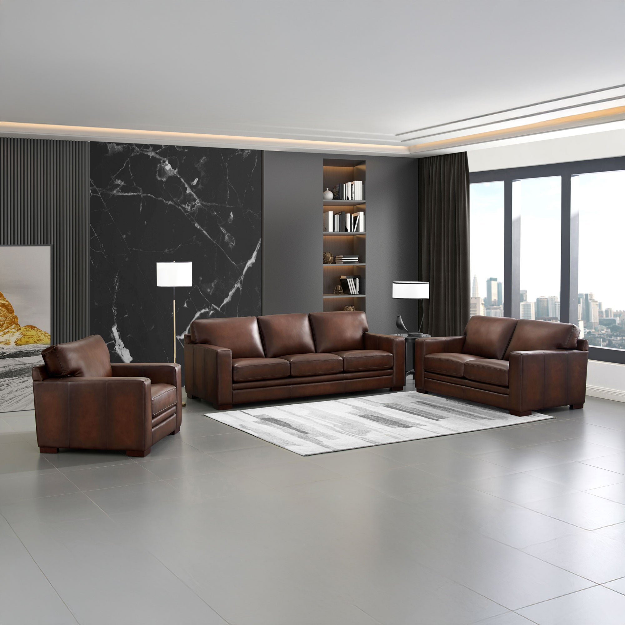 Luca Top Grain Leather Collection