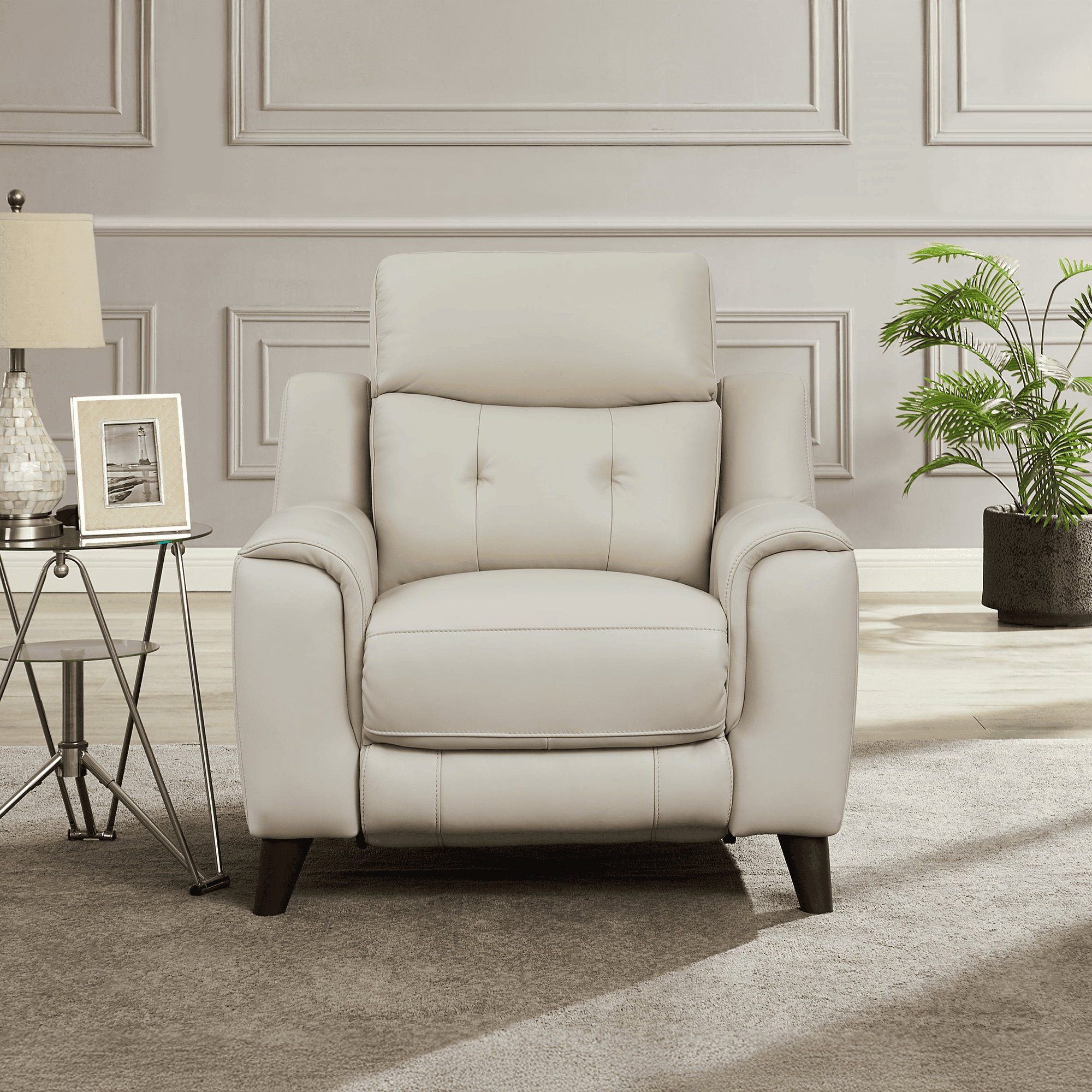 Malibu Top Grain Leather Power Zero Gravity Reclining Collection with Power Headrests