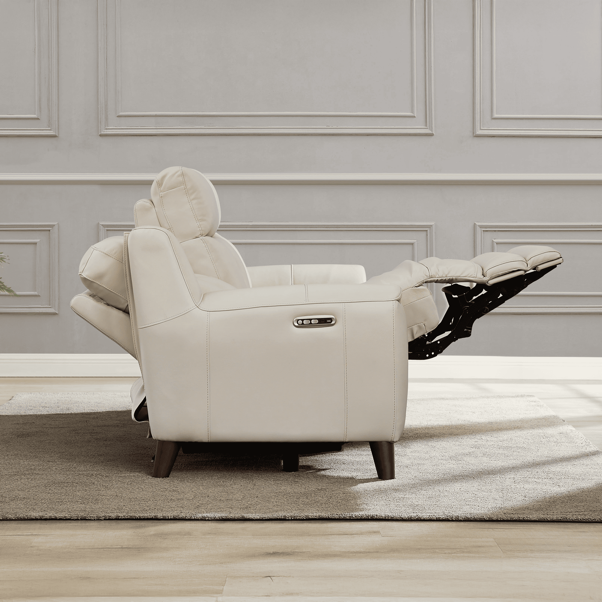 Malibu Top Grain Leather Power Zero Gravity Reclining Collection with Power Headrests